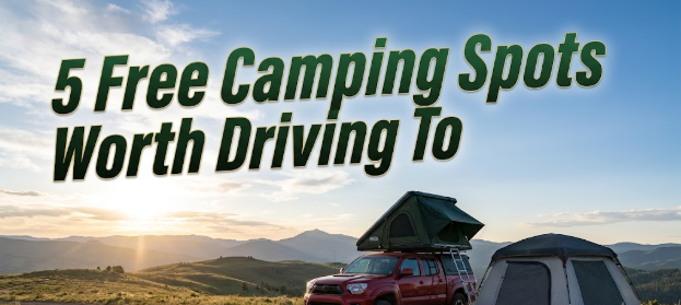 5 Free Camping Spots Worth Driving To