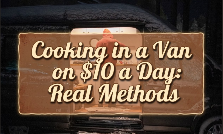 Cooking in a Van on $10 a Day: Real Methods