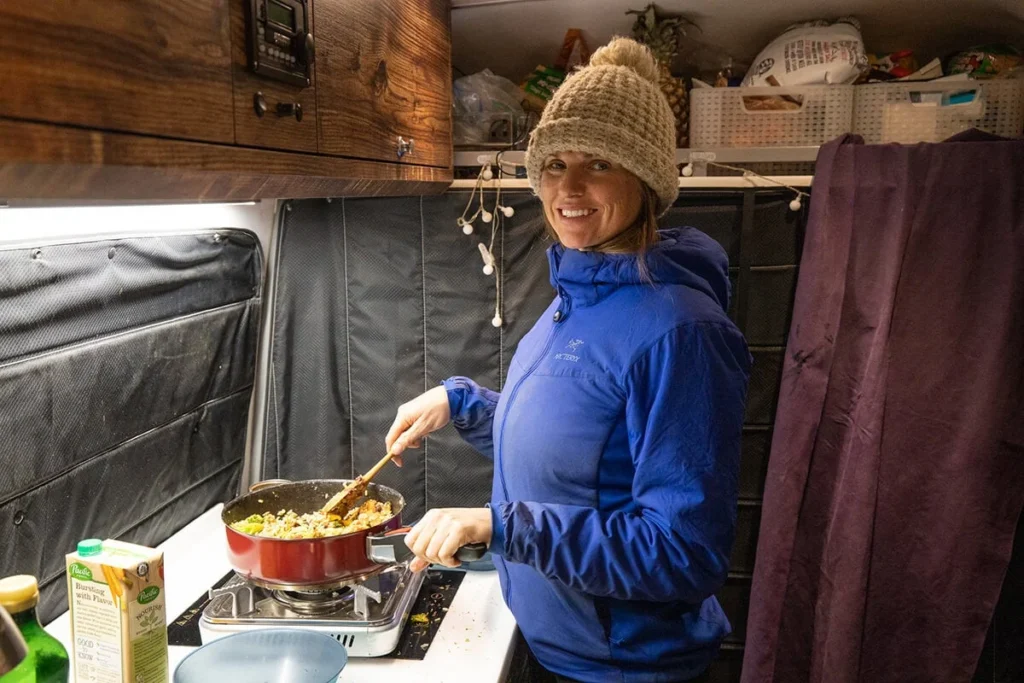 Cooking in a Van on $10 a Day: Real Methods