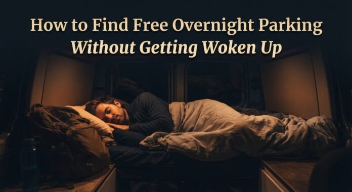 How to Find Free Overnight Parking Without Getting Woken Up