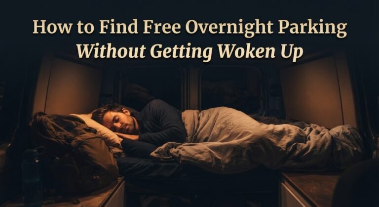 How to Find Free Overnight Parking Without Getting Woken Up
