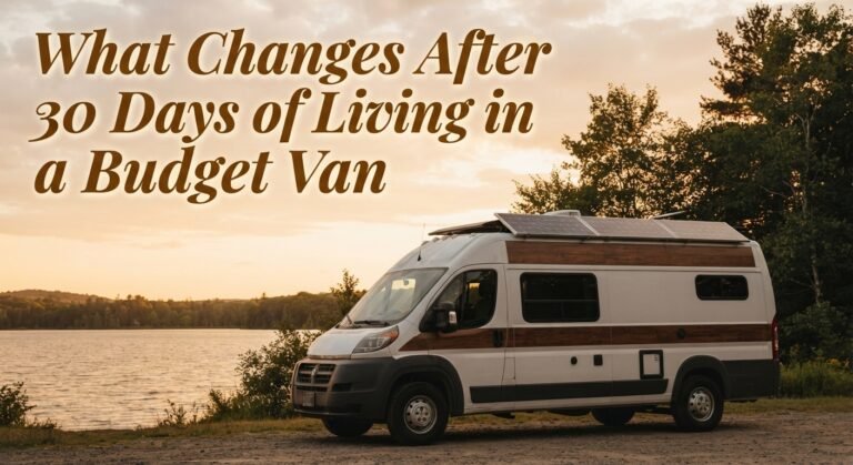 What Changes After 30 Days of Living in a Budget Van