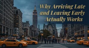 Why Arriving Late and Leaving Early Actually Works