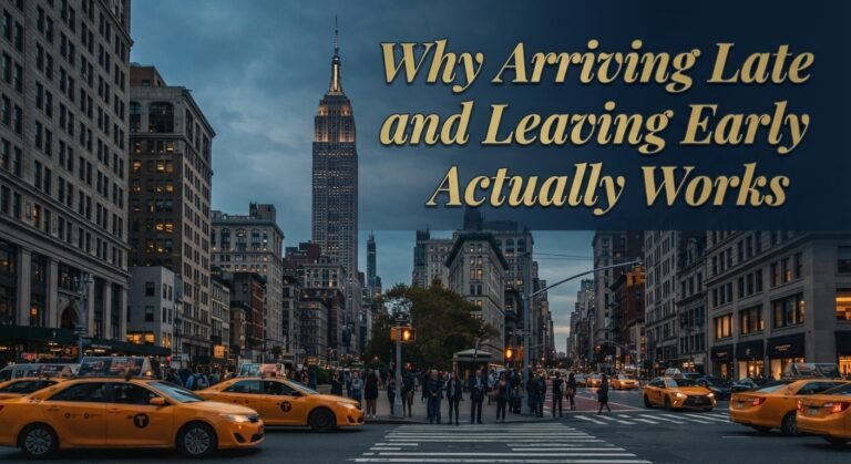 Why Arriving Late and Leaving Early Actually Works